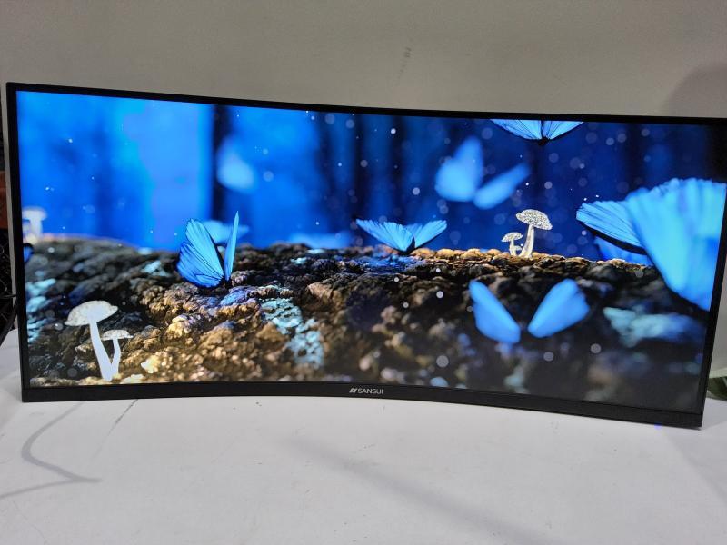 A Grade - Sansui 34" Curved WQHD 165Hz LED AMD FreeSync Gaming Monitor, HDR, Black (SG34C5QK) - MSRP $299