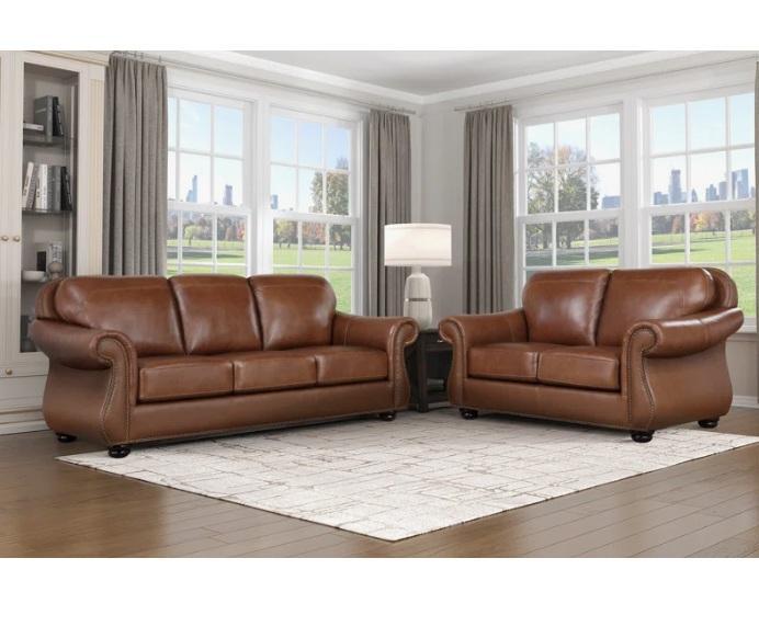 Truckload - Housewares - Solid Walnut Dining Table, Nephi Traditional Top Grain Leather 2pc Set - MSRP $48,417