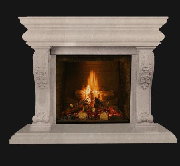 Truckload -Furniture - Ania Fireplace Surround, Shell 2 by Paule Marrot, Chessa Solid Wood Accent Cabinet -MSRP $50,926