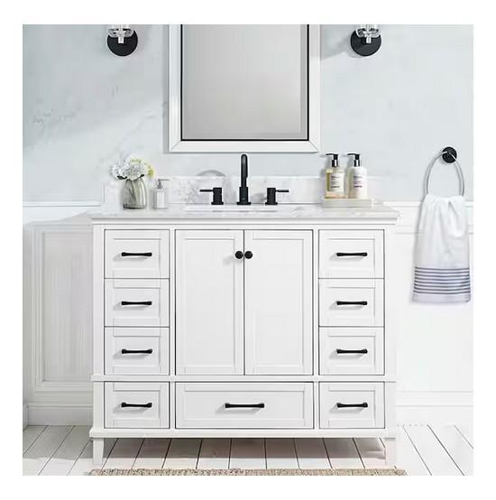 Kitchen & Bath - HDC Merryfield Single Sink Bath Vanity with Marble Top - Est Retail $1,486- 1plt