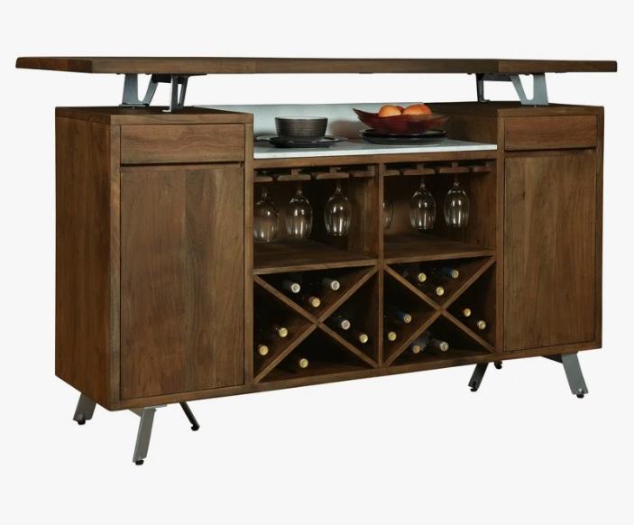 Truckload - Housewares - Howard Miller Home Bar w/Storage, Mosaic Upholstered Panel Headboard, Sideboard - MSRP $41,334