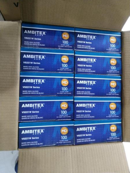 General Merchandise- Tradex Ambitex Supreme XP Medium Vinyl Gloves - MSRP $814