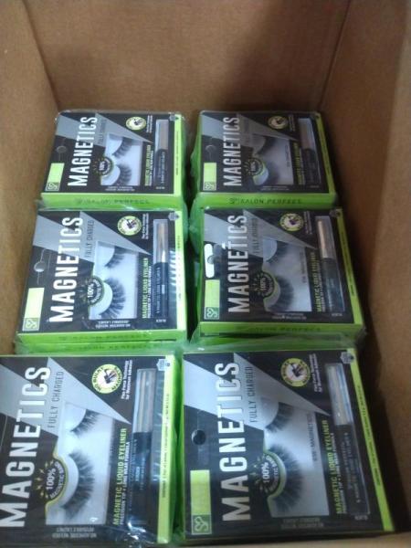 Health & Beauty - Salon Perfect Magnetic 638 Lash & Magnetic Liquid Eyeliners, Black - MSRP $1,068