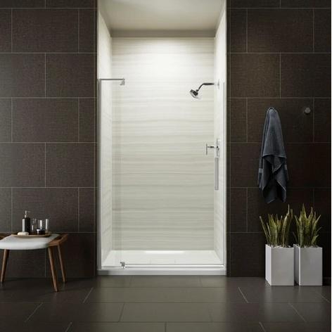 Kohler K-707531-L-SHP Pivot Frameless Shower Door - MSRP $797