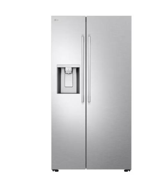 LG 27cu.ft Smart Side-by-Side Refrigerator, LL27T3530S - MSRP $1,834