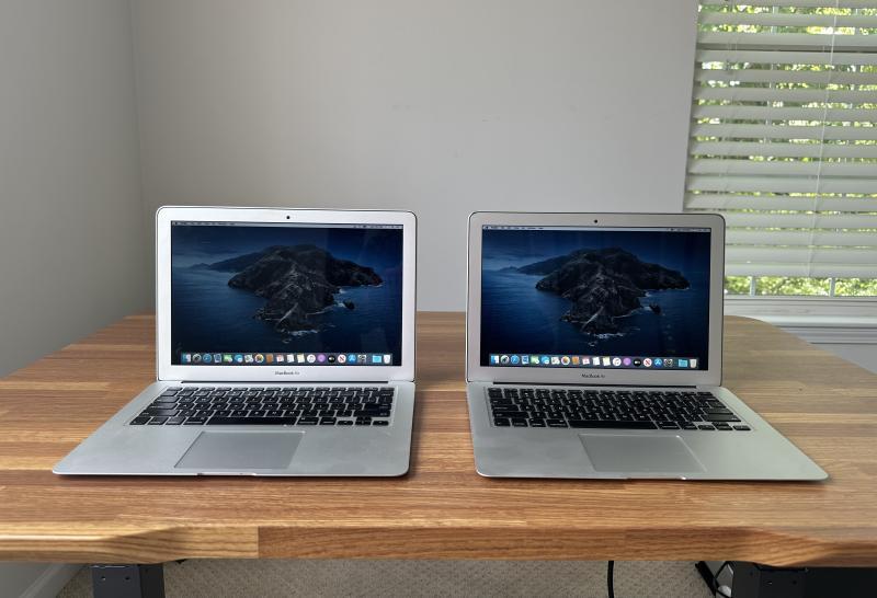 (2) Apple MacBook Air Laptop Bundle Model A1466 Chargers Included