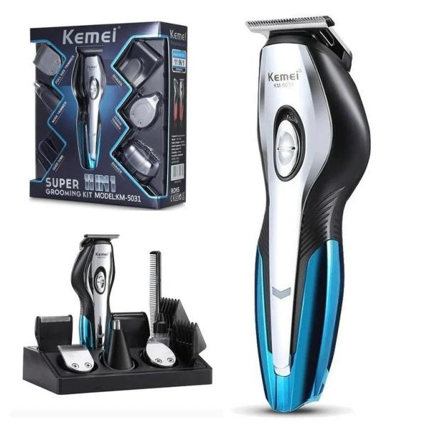 Kemei Professional Grooming Kit Bundle Electric Shavers Hair Clip