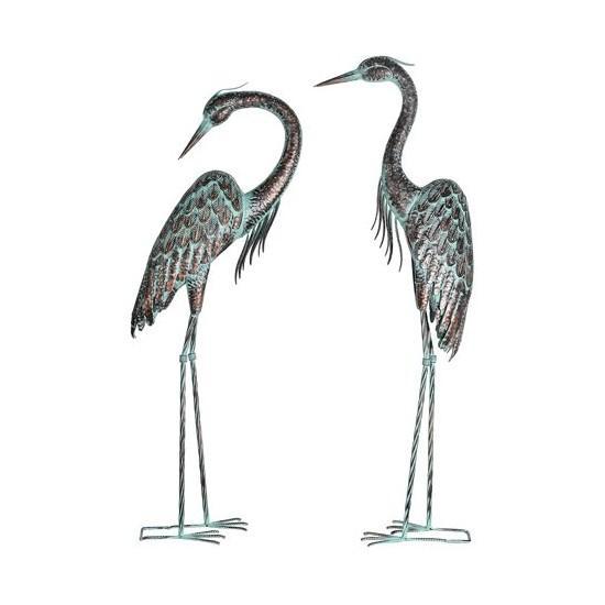 Kircust Garden Crane Statues, Alexis Comforter Set, Rikade Aluminum Telescoping Ladder - MSRP $2,178