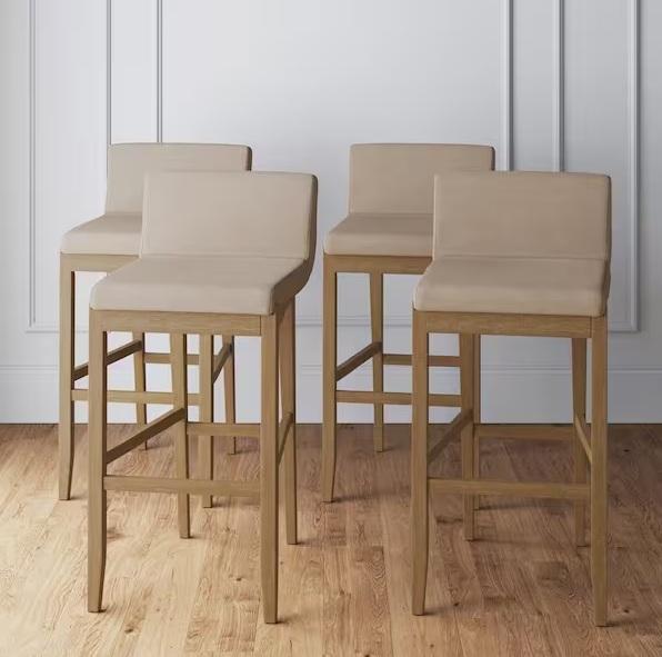 Home Decor- Nathan James Gracie 29in Stool, Seafuloy, East West Furniture, FUFU&GAGA, Carnegy Avenue -Est Retail $2,490