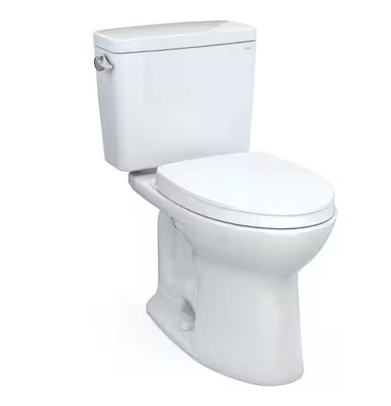 Kitchen & Bath- TOTO Drake 12in Rough-In 2pc Elongated Toilet, Hampton Bay Corner Cabinet, Glacier Bay -Est Retail $857