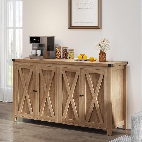 AMZ Mediums - Yitahome Sideboard, Zinus Metal Box Spring, Kepptory Pantry Cabinet - MSRP $1,634