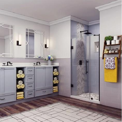 Aston SDR965EZ-MB-4834-10 Frameless Shower Door - MSRP $872