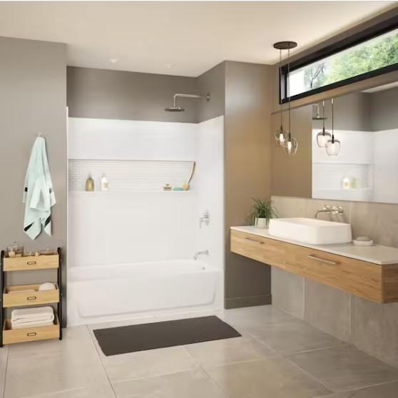 Kitchen & Bath - Bootz Tub Wall and Bathtubs - Est Retail $1,458- 1plt