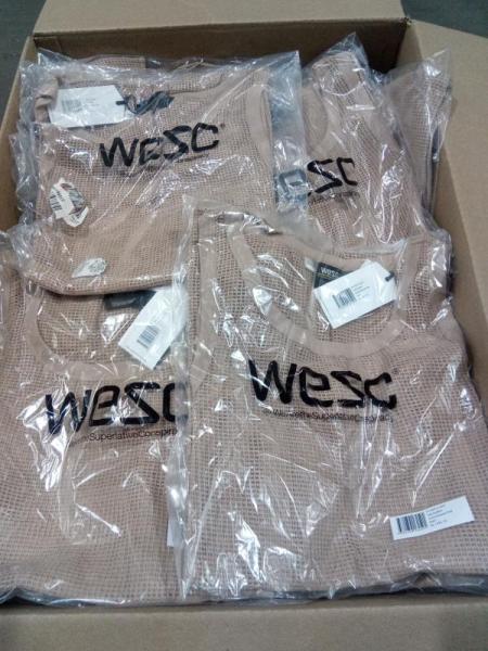 Apparel- WeSC Men's Mason Mesh Tee, WeSC Men's Open Wind Nylon Shirt, WeSC Men's Short Sleeve Polo - MSRP $459
