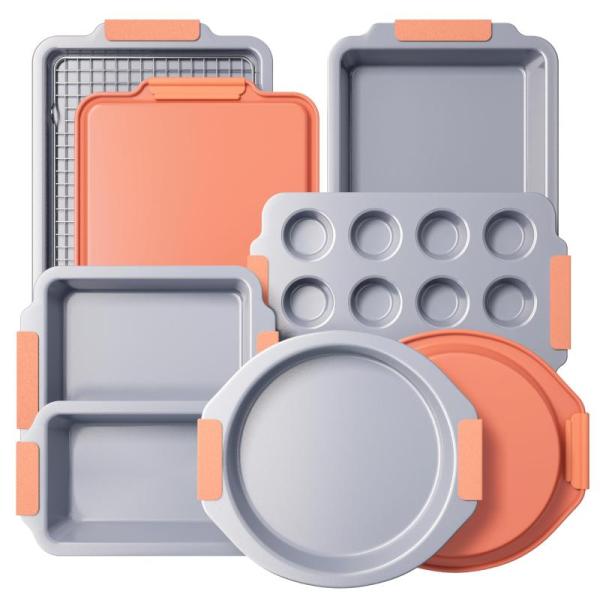 Kitchen- BRONYPRO Nonstick Ceramic Bakeware, KIKIBRO Expandable Cabinet Shelf, Salt & Pepper Crusher Set - MSRP $16,411