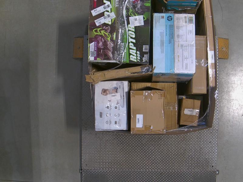 Salvage General Merch - Chanel Sunglasses, HP Color LaserJet Printer, Yamaha Raptor 12V ATV Ride-On - MSRP $2,206