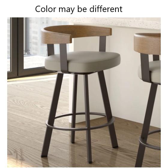 Furniture - Drees Swivel Barstool, Broderic Faux Leather Barrel Chair, Chelmsford Dining Table - MSRP $2,729