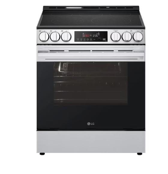 LG 6.3cu.ft Smart Electric Slide-in Range, LSEL6333XE - MSRP $2,195