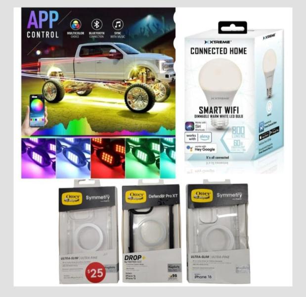Smart Bulbs, Car Lights, Doorbell Camera's & More