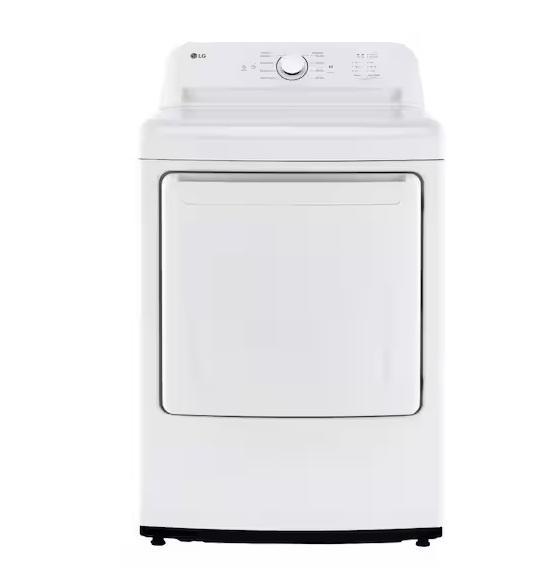 LG 7.3cu.ft Vented Electric Dryer, White DLE6100W - MSRP $745
