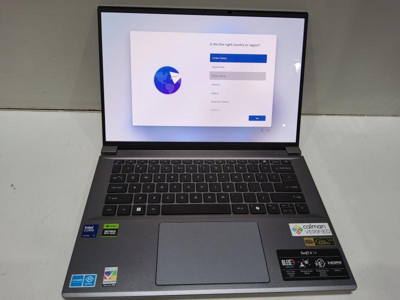 A Grade - Acer Swift X 14 Laptop 14.5" OLED Intel Core Ultra 7 16GB RAM NVIDIA GeForce RTX 4060 1TB SSD - MSRP $1,499