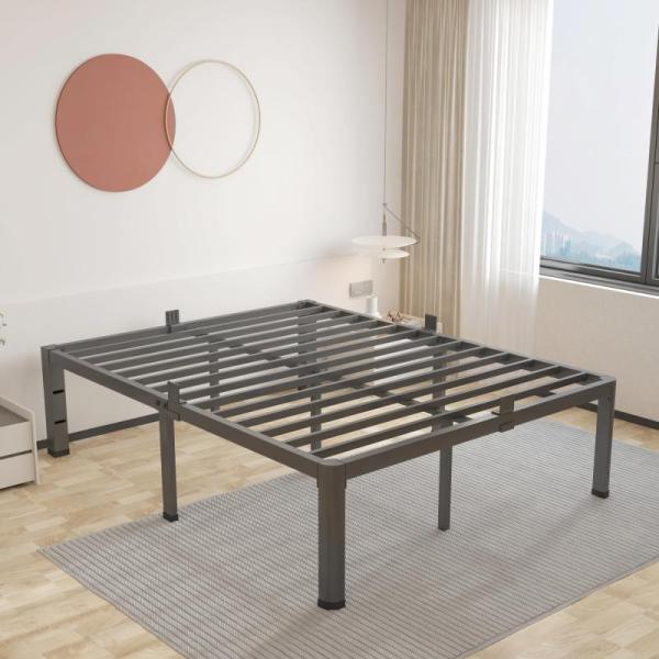 Furniture - King Bed Frame, Twin Size Platform Bed Frame, Aheaplus Rotating Bookshelf - MSRP $1,183