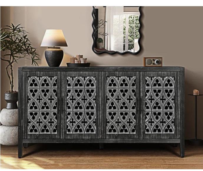 Housewares - Four Door Antique Cabinet/Tv Stand, Camry Series Ladder Back Side Chair, Daybed w/6-Drawers - MSRP $1,796