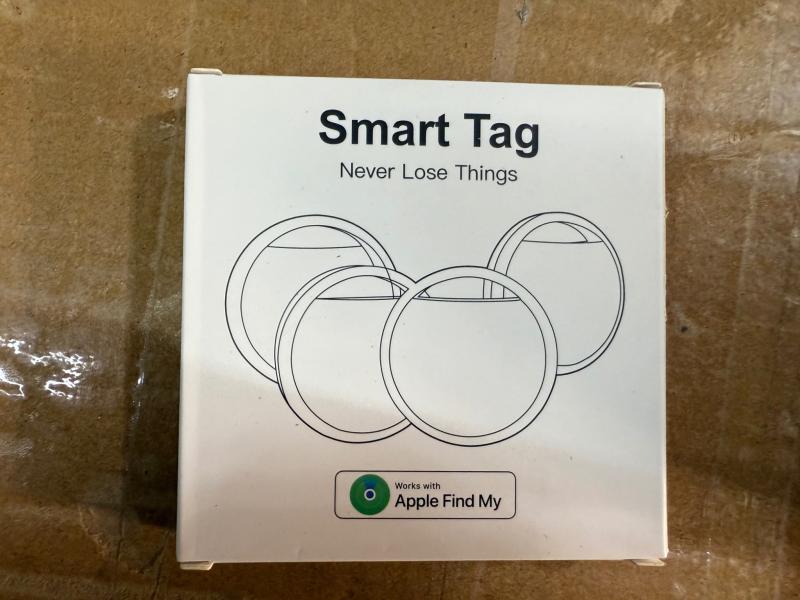 Smart Tag 4 Pack Bluetooth Tracker Works with Apple Find My Item Locat