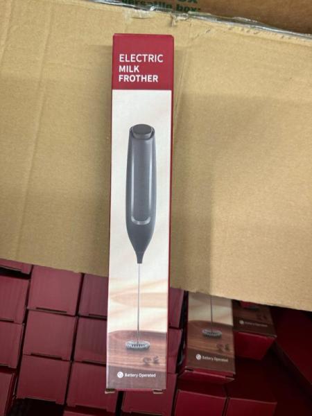 Electric Milk Frother – Battery Operated Handheld Coffee & Latte Foam