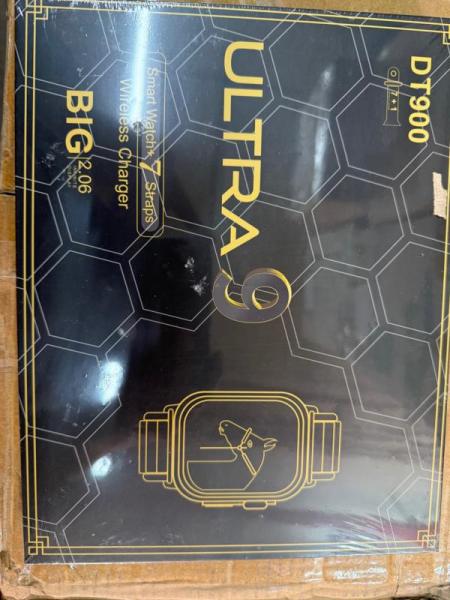 AI DT900 Ultra 9 Smart Watch Bundle Big 2.0 Display Includes 7 Stra