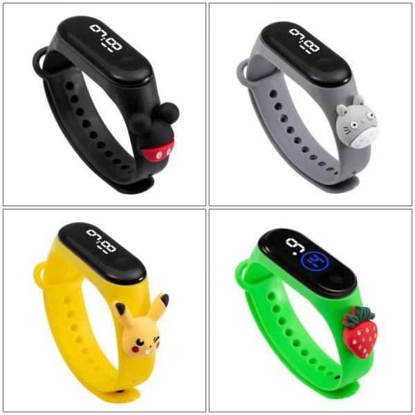 400 New - Childrens Silicon Digital Led Watches with Charms