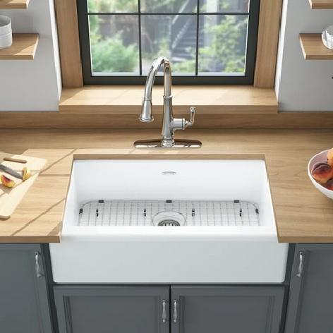 American Standard 77SB33220A.308 Cast Iron Kitchen Sink - MSRP $1,028
