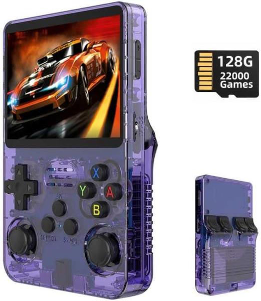 R36S Retro Handheld Gaming Console 3.5 inch IPS Screen Video Game Cons