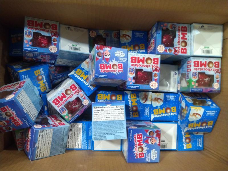 Grocery - Lindor Assorted White Chocolate Truffles, Chex Snack Mix, Skittles Candy Canes - MSRP $7,282