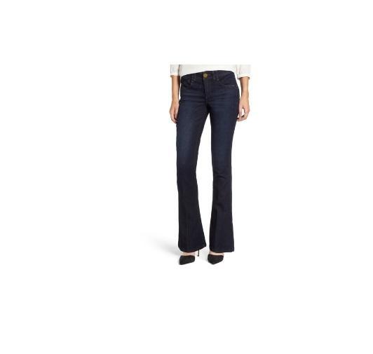 Apparel - Wit & Wisdom 'Ab' Solution Itty Bitty Bootcut Jeans, Raw Hem Skinny Jeans - Original MSRP $2,971
