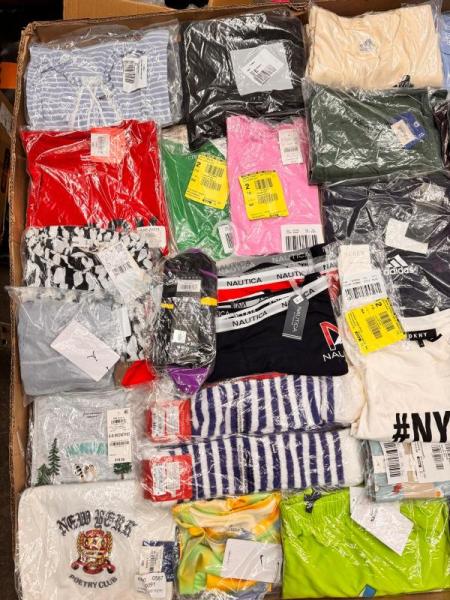 Bulk Lot of 350 Men's,Women's, and Kids Mixed Apparel Clothing