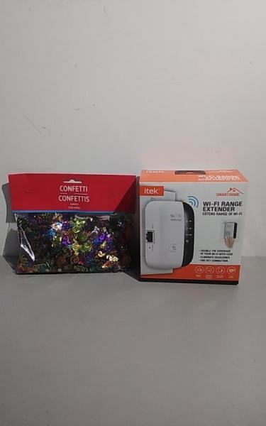 General Merchandise - Itek Wi-Fi Ranger Extenders, Fitlosophy Fitspiration Journals, SoundLogic Headphones -MSRP $9,073