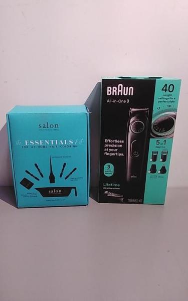 Health and Beauty- Harry's Winston Razor, Braun Series 3 Grooming Kit, Salon on 5th Ave NYC Hair Color - MSRP $5,177