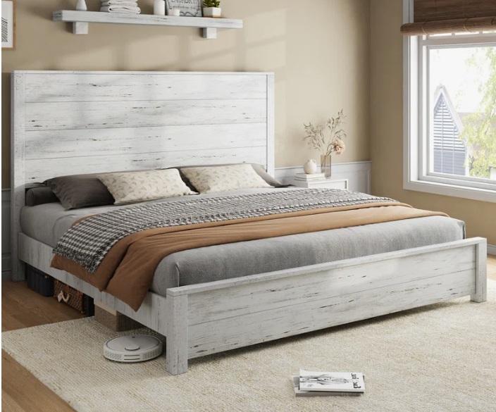Housewares - Dimmable Tiered Rectangle Chandelier, 51.2" Solid Wood Bed Frame, 55.12''W 7-Drawer Dresser - MSRP $2,400