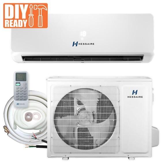 Plumbing - Hessaire 18,000 BTU and 12,000 BTU Ductless Mini Split Air Conditioners - Est Retail $3,409- 1plt