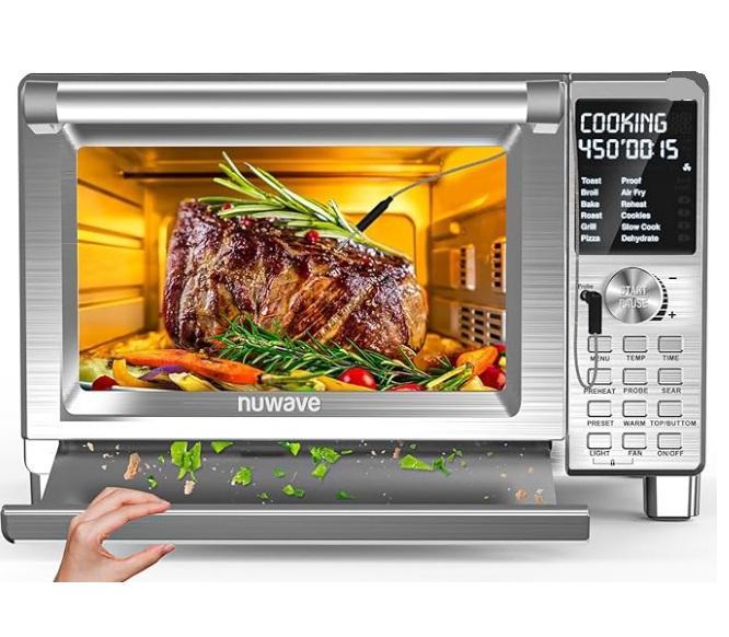 Nuwave Bravo XL Pro Air Fryer Toaster Oven, Moen Essie Matte Black Single Handle Pull-Down Sprayer, Ninja - MSRP $2,289