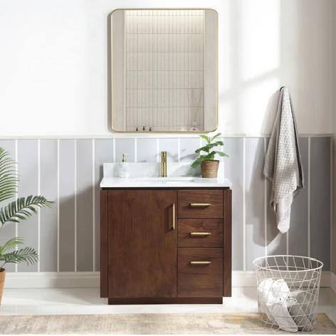 Miseno MV-NM-705736-NW-GW Vanity Set - MSRP $741