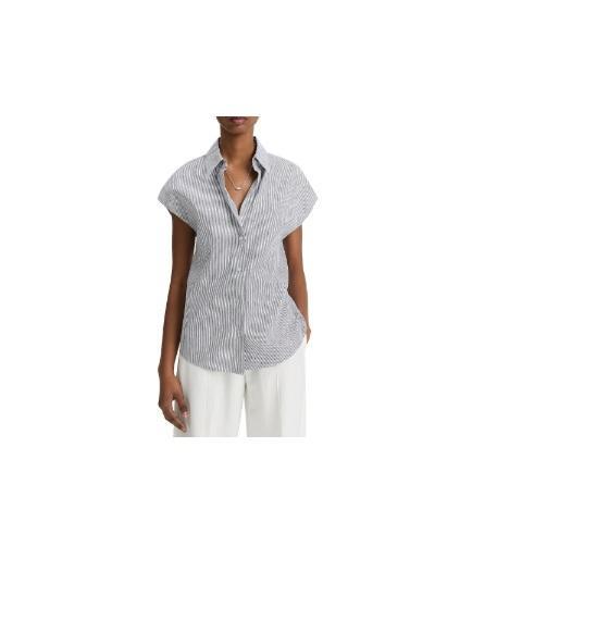 Apparel - Vince Ticking Stripe Linen Top, Billy T Fancy Tiered Pants - Original MSRP $2,396