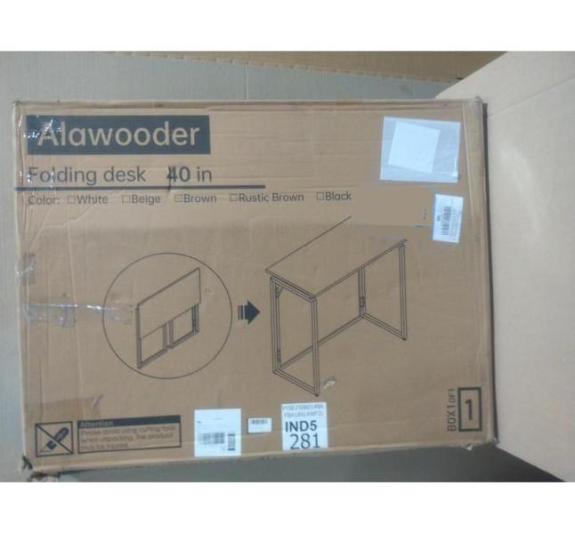 Alawooder Folding Desk, Vevor Pop Up Canopy, Fobule Wall Mirror - MSRP $2,048