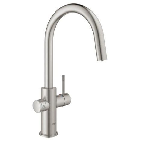 Fixtures - Grohe Kitchen Faucet, Robert Abbey Table Lamp, Elegant Lighting Bathroom Wall Mirror - MSRP $12,101