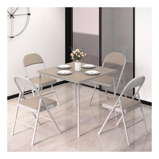 Vecelo Folding Table and Chair Set, Sansui 32" Curved Monitor, Gardner Pet Collapsible Dog Kennel - MSRP $2,438