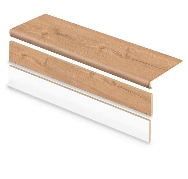 Flooring & Rugs - Cap A Tread Laminate Stair Tread and Reversible Riser Kits, Lifeproof, HDX - Est Retail $1,200