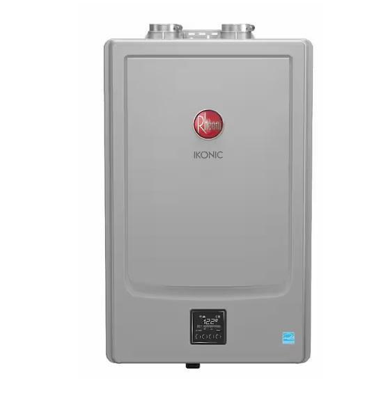 Plumbing - Rheem Smart IKONIC 11.2GPM Indoor/Outdoor Natural Gas Tankless Water Heater & More - Est Retail $14,945