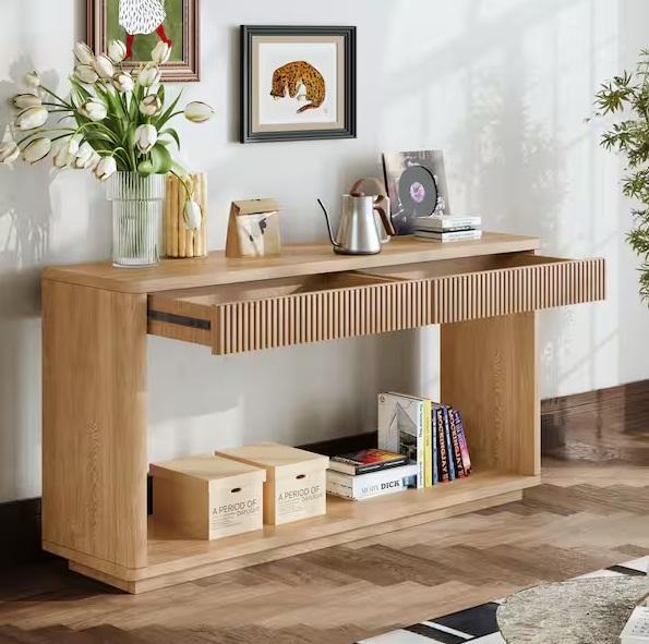 Home Decor- Noble House Weyburn Modern 59.8in Table, PLANK+BEAM, MODWAY, FUFU&GAGA, Mlezan, BYBLIGHT -Est Retail $2,210