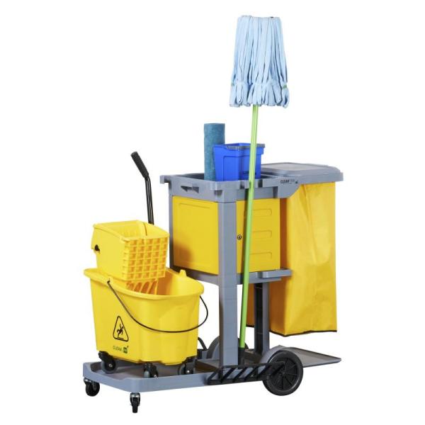 Plastic Janitor Cart, Bemis Bidet Toilet Seat, Tornado Drum Fan - MSRP $2,777